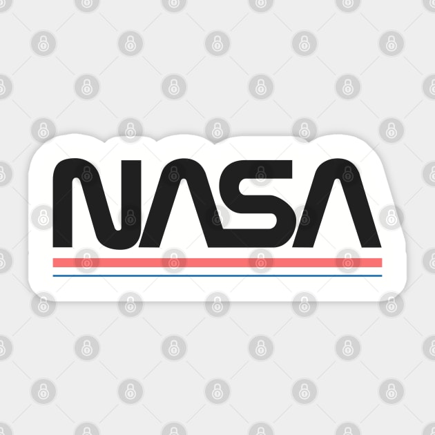 nasa, nasa logo, nasa worm logo, retro nasa Sticker by Thunder Biscuit